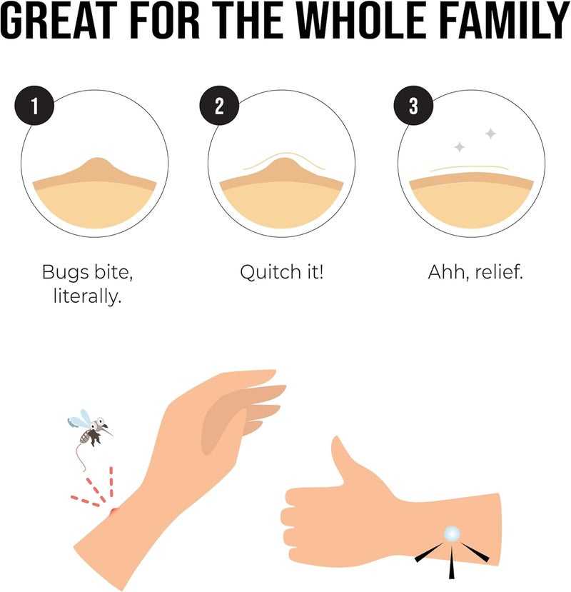 quitch Bug Bite Patches 3x27ct, Natural Itch Relief Stickers for Kids & Baby, Anti-Itch Cream Alternative, Mosquito bite Treatment, Summer Travel & Camp Essentials, Soothing After bite Patches - Image 5